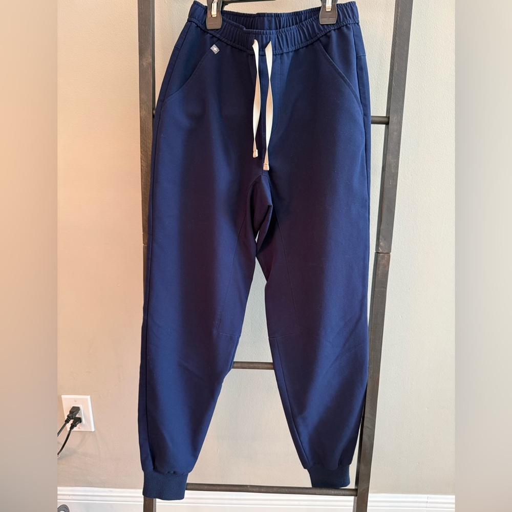 Figs Navy Blue Jogger Scrub Pants